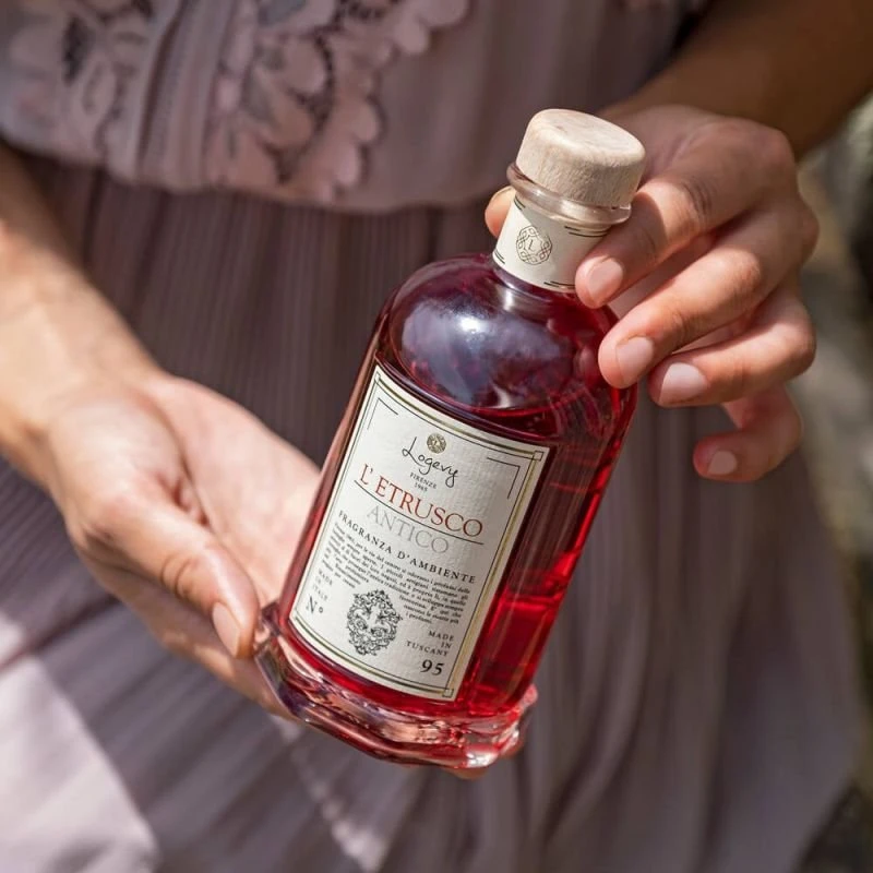 Logevy Firenze 1965 Namų kvapas su lazdelėmis "L'Etrusco Antico" (bergamotės, muskato riešutų ir medienos kvapo), 250 ml
