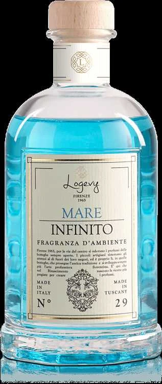 Logevy Firenze 1965 Namų kvapas su lazdelėmis "Mare Infinito" (vandenyno, medienos ir muskuso kvapo), 100 ml