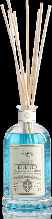 Logevy Firenze 1965 Namų kvapas su lazdelėmis "Mare Infinito" (vandenyno, medienos ir muskuso kvapo), 100 ml