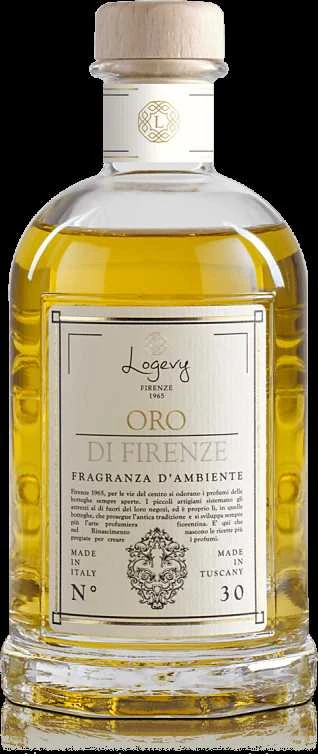 Logevy Firenze 1965 Namų kvapas su lazdelėmis "Oro di Firenze" (mandarinų, vanilės ir sandalmedžio kvapo), 250 ml
