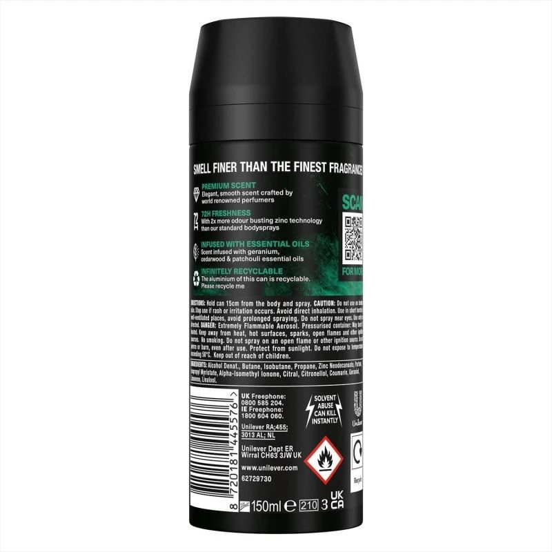 LYNX Emerald Sage Premium dezodorantas ir kūno purškiklis 150 ml