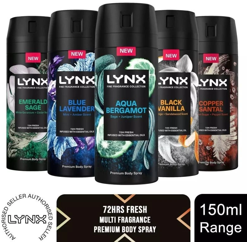 LYNX Emerald Sage Premium dezodorantas ir kūno purškiklis 150 ml
