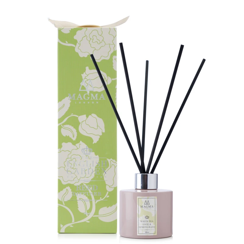 Magma London Baltas Tea Sage & Lemongrass namų kvapas 100 ml