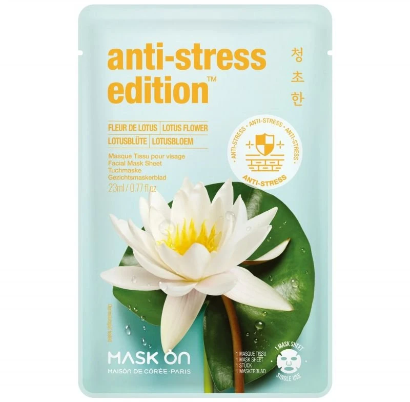 Mask On Paris Anti-Stress Edition Lotus Flower lakštinė veido kaukė