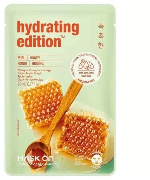 Mask On Paris Hydrating Edition Honey lakštinė veido kaukė
