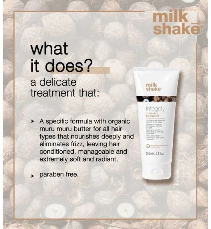 Milk_Shake Integrity Intensive Treatment Intensyviai maitinanti plaukų kaukė, 200 ml
