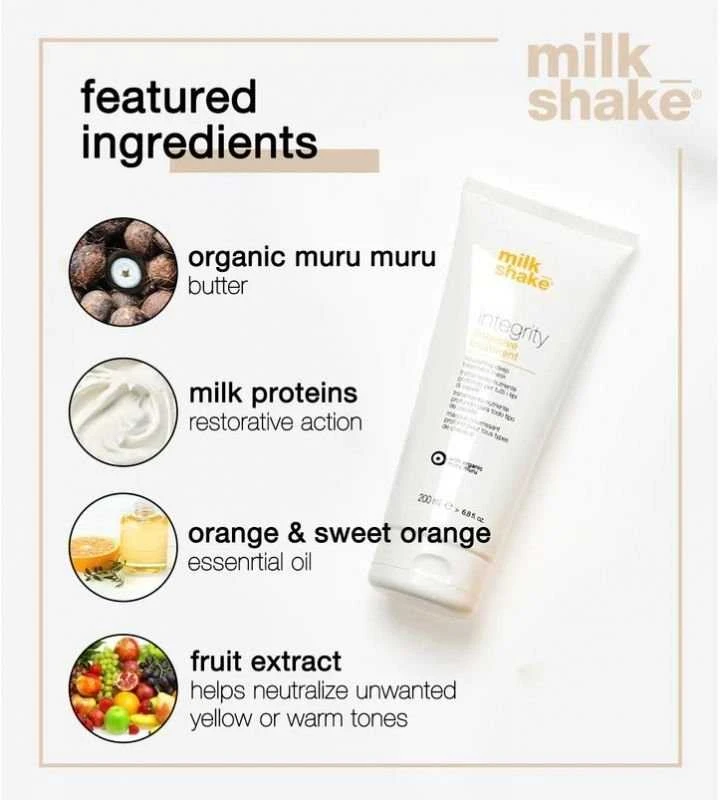 Milk_Shake Integrity Intensive Treatment Intensyviai maitinanti plaukų kaukė, 200 ml