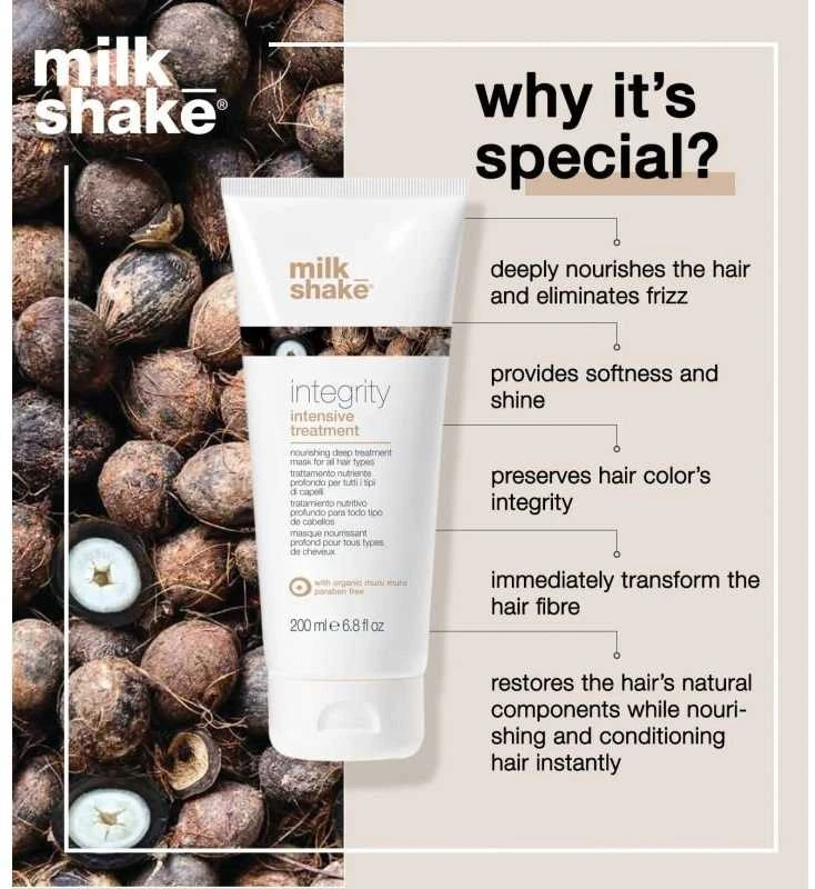 Milk_Shake Integrity Intensive Treatment Intensyviai maitinanti plaukų kaukė, 200 ml