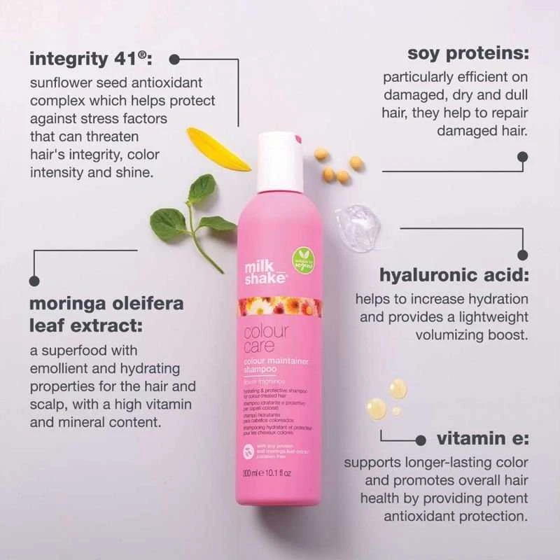 Milk Shake Milk_Shake Color Care Color Maintainer Šampūnas Flower Fragrance drėkinantis šampūnas dažytiems plaukams, 300 ml