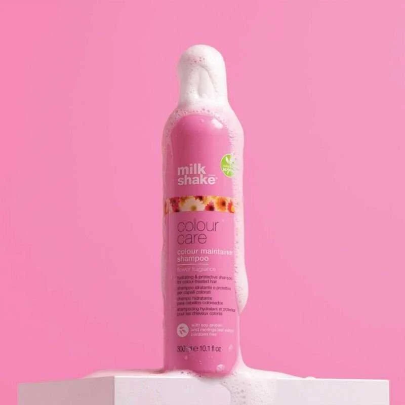 Milk Shake Milk_Shake Color Care Color Maintainer Šampūnas Flower Fragrance drėkinantis šampūnas dažytiems plaukams, 300 ml