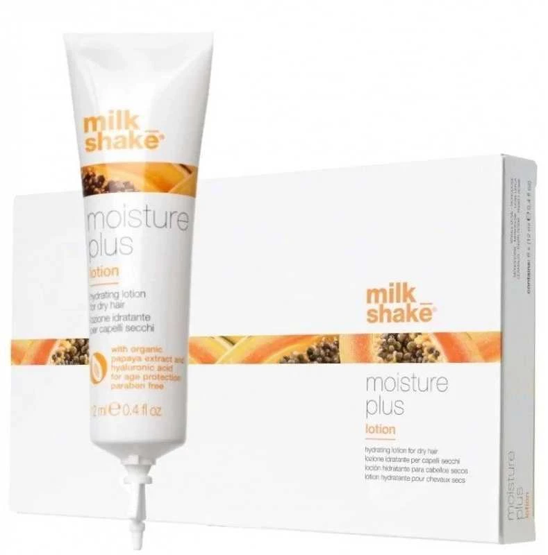 Milk Shake Milk_Shake MOISTURE PLUS drėkinamosios sausų plaukų ampulės – losjonas, 6 x12 ml
