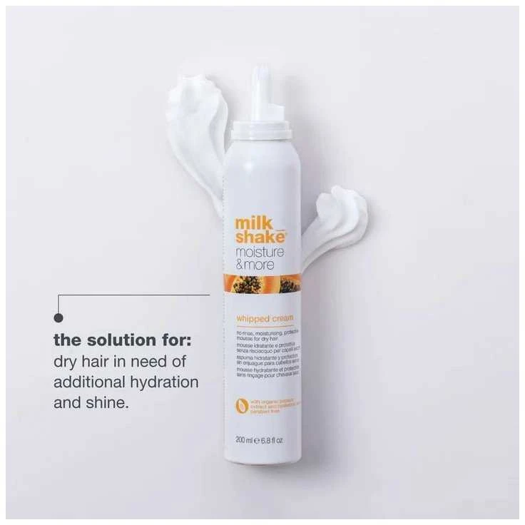 MILK_SHAKE moisture plus whipped cream drėkinamosios putos sausiems plaukams, 200ml
