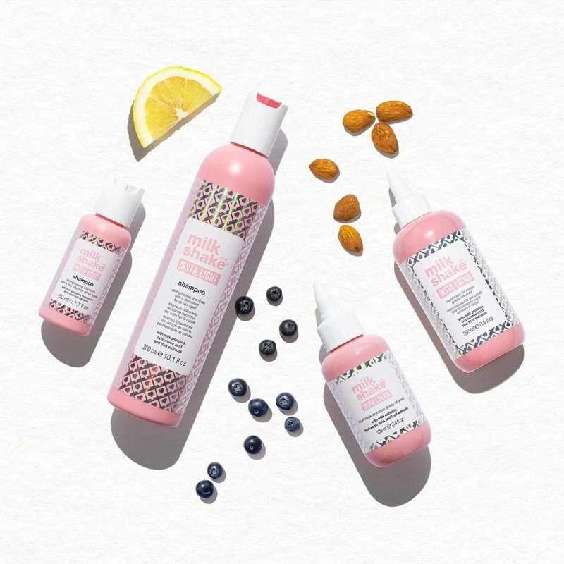 Stiprinamasis šampūnas su užpildančiu poveikiu visų tipų plaukams| Milk Shake - Insta Light, 300 ml.