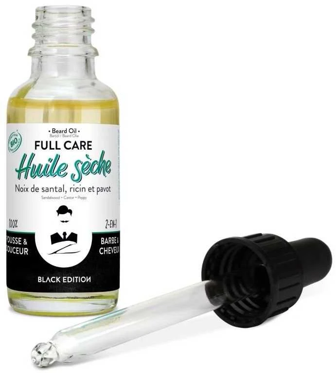 Monsieur Barbier Full 2-In-1 Care Beard Oil - Juodas Edition, 30 ml