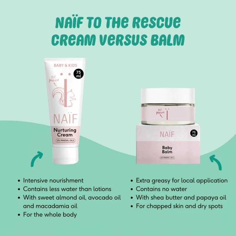 Naif Natural Skincare Naïf balzamas kūdikiams ir vaikams 75 ml