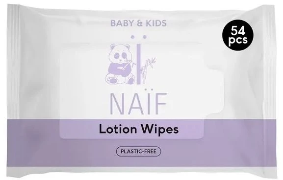 Naif Natural Skincare Naïf losjoninės servetėlės kūdikiams ir vaikams 54 vnt.