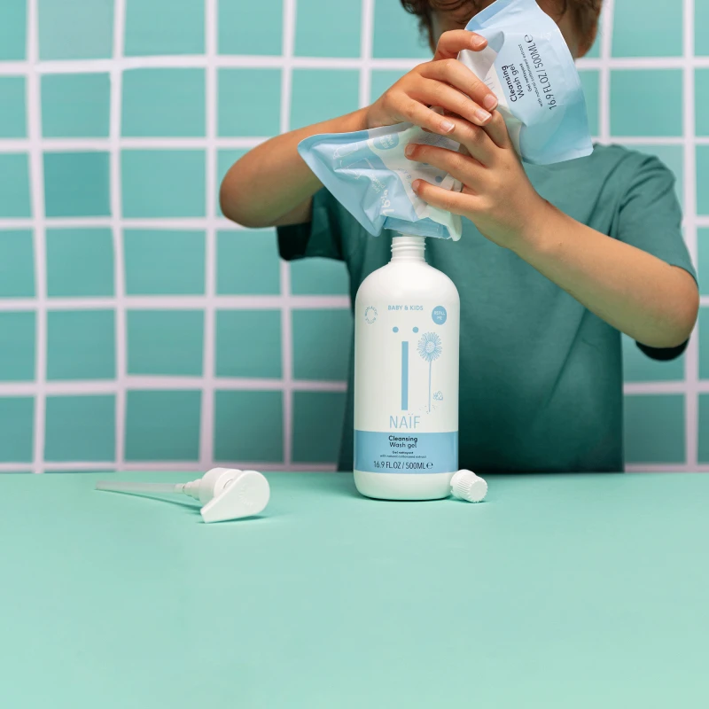 Naif Natural Skincare Naïf prausimosi gelis kūdikiams ir vaikams 500 ml