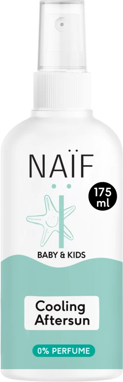 NAÏF Vaikų purškalas po saulės be kvepalų Baby - Kids (Cooling Aftersun 0% Perfume) 175 ml