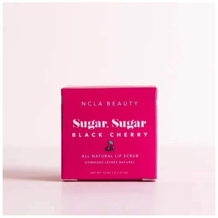 Ncla Beauty NCLA Sugar Sugar Juodas Cherry lūpų šveitiklis 15 ml