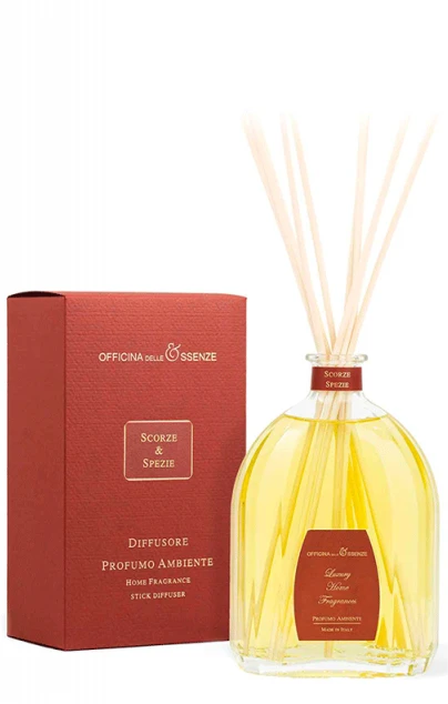 Officina Delle Essenze Scorze & Spezie namų kvapas su lazdelėmis 250 ml