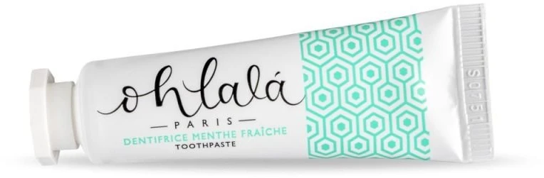 Dantų šepetėlis Ohlala Paris Ohlalá Fresh Mint kelioninis burnos priežiūros rinkinys 15 ml