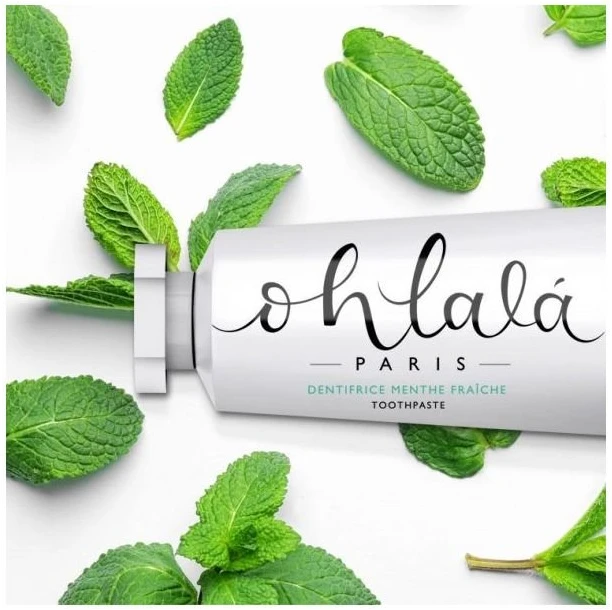 Dantų šepetėlis Ohlala Paris Ohlalá Fresh Mint kelioninis burnos priežiūros rinkinys 15 ml