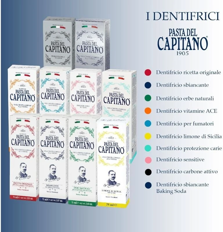 Pasta del Capitano 1905 Pasta del Capitano Whitening balinamoji dantų pasta 75 ml