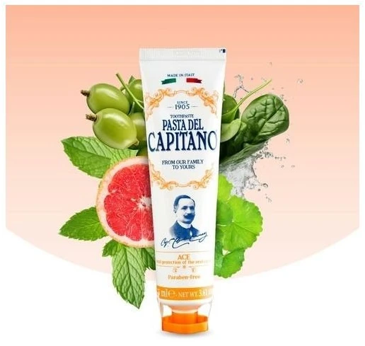 Pasta del Capitano 1905 Pasta del Capitano ACE dantų pasta su vitaminais A, C ir E 25 ml