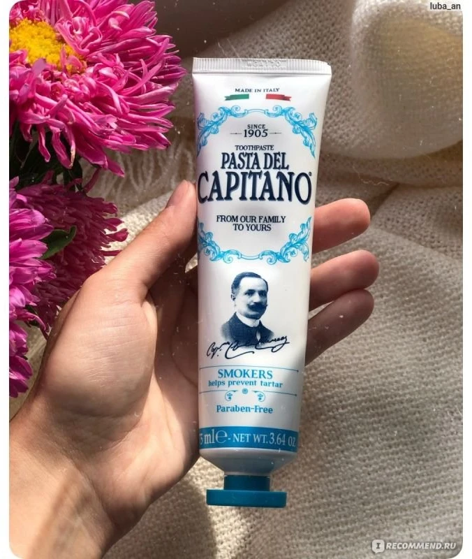 Pasta del Capitano 1905 Pasta del Capitano Smokers dantų pasta rūkantiems 75 ml
