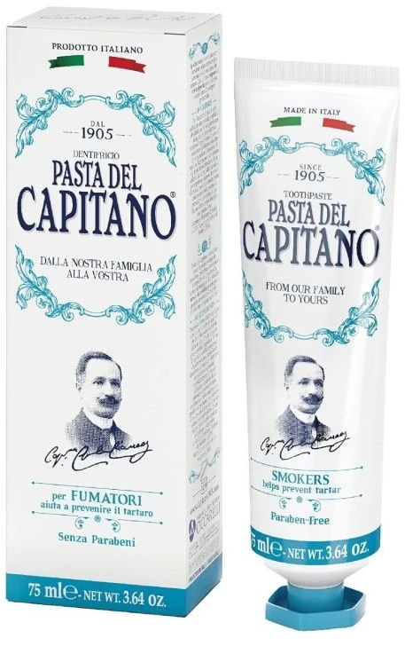 Pasta del Capitano 1905 Pasta del Capitano Smokers dantų pasta rūkantiems 25 ml