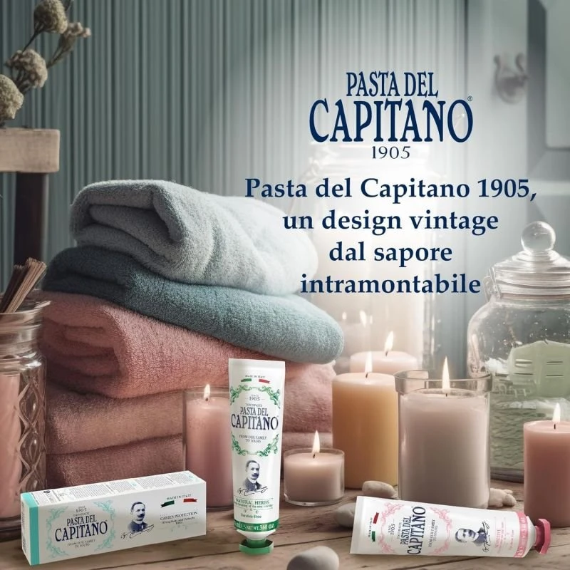 Pasta del Capitano 1905 Pasta del Capitano Natural Herbs dantų pasta su žolelių ekstraktais 75 ml
