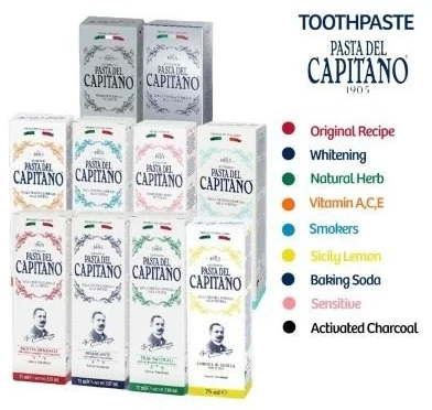 Pasta del Capitano 1905 Pasta del Capitano Sicily Lemon dantų pasta su Sicilijos citrinų ekstraktu 25 ml