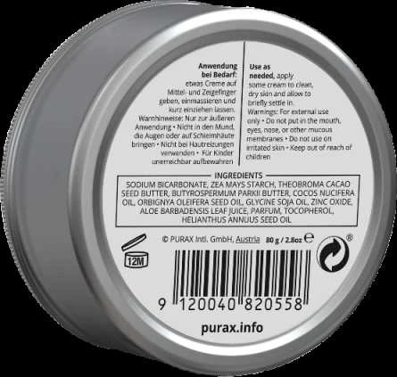 PURAX kreminis dezodorantas 80 g