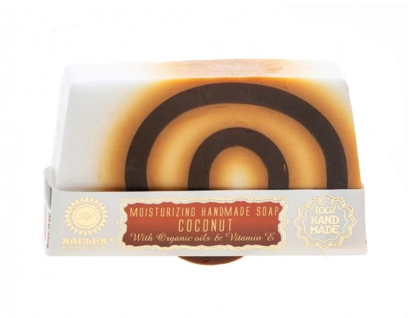 Natūralus rankų darbo muilas Kokosas, Saules Fabrika, 80g