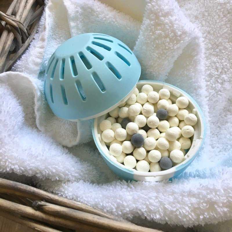 Usorteret Skalbimo kiaušinio papildymas| Ecoegg - Fresh Linen, 50 skalbimų.