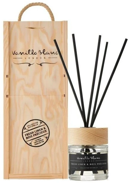 Drėkintuvas Vanilla Blanc Fresh Linen & Bois Précieux difuzorius 100 ml