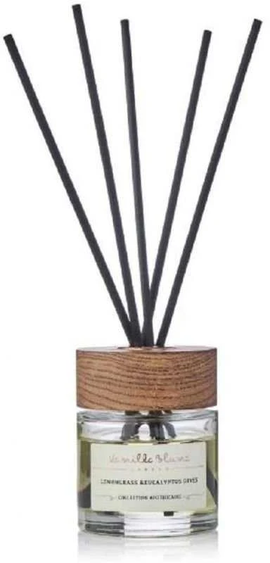 Vanilla Blanc Sweet Oranžinis & Atlas Cedar Wood difuzoriaus ir žvakės dovanų rinkinys