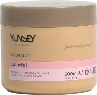 Yunsey Colorful apsauginė kaukė dažytiems plaukams 500 ml