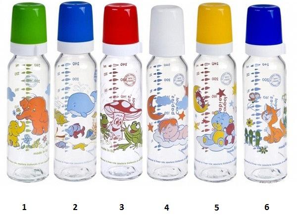 Canpolbabies Canpol Babies buteliukas stiklinis, 240ml, 42/201