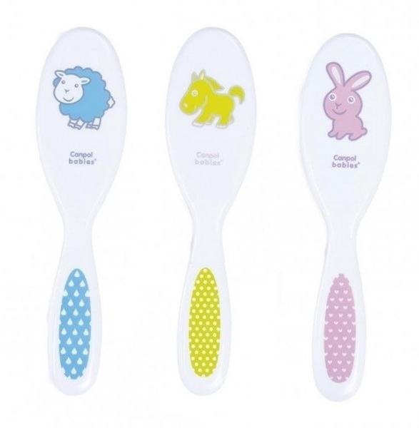 CANPOL BABIES šepetys ir šukos, balti 2/417