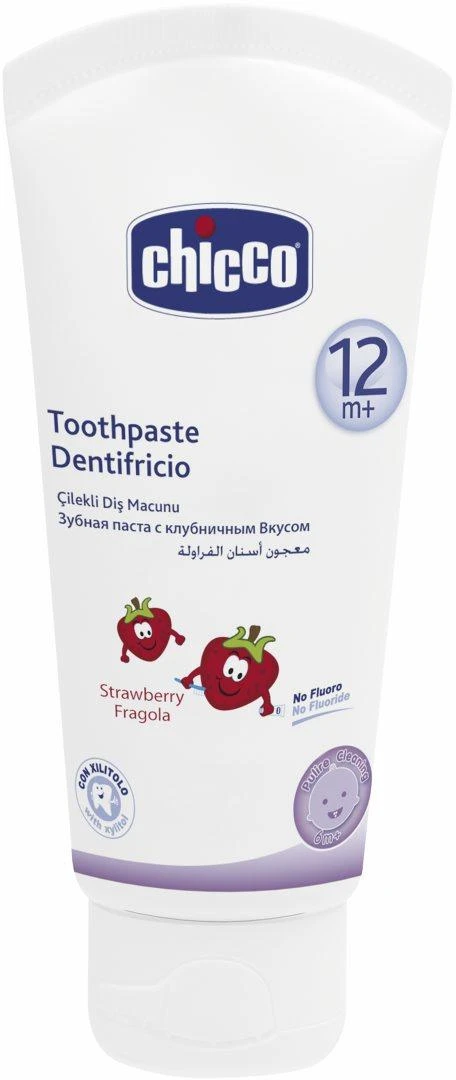 CHICCO dantų pasta braškių skonio 12m+ 50ml