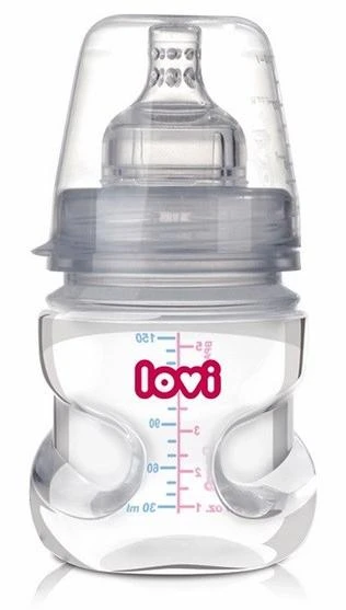 LOVI buteliukas plačiu kakliuku PP Super vent 150ml 21/564