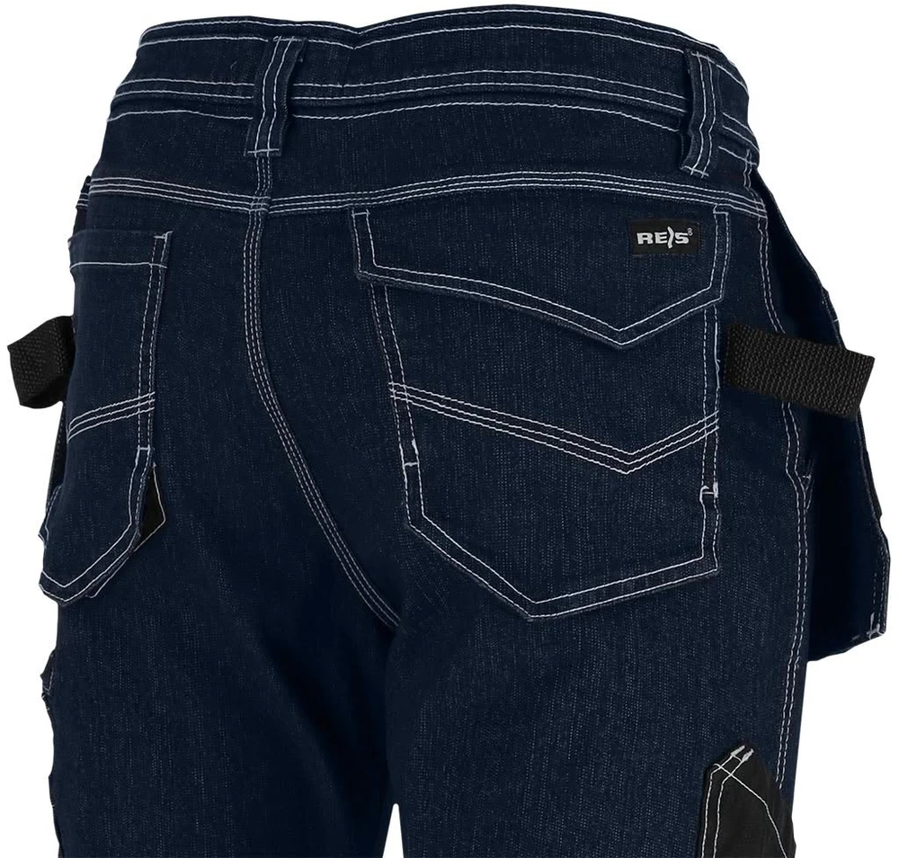 Džinsinės darbo kelnės su elastanu Reis JEANS 415 - I kategorija, Cordura sutvirtinimai