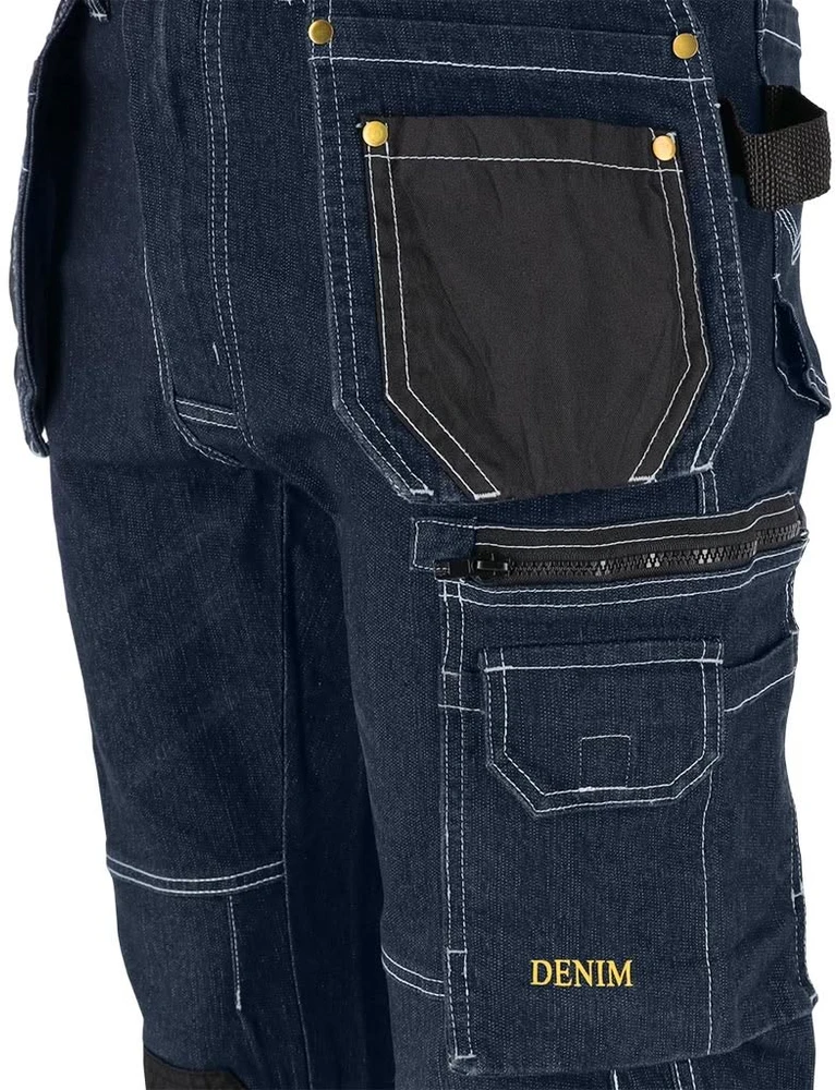 Džinsinės darbo kelnės su elastanu Reis JEANS 415 - I kategorija, Cordura sutvirtinimai
