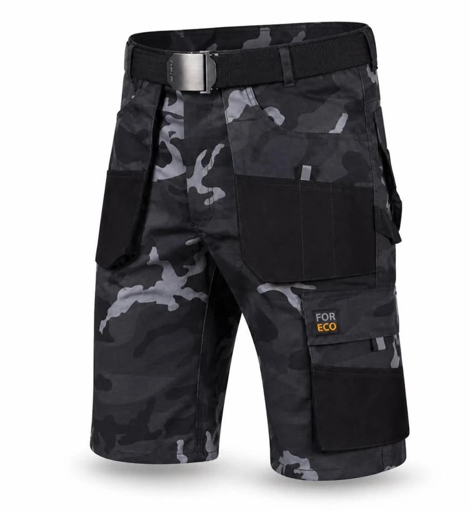 Reis Oxford 600D darbo šortai FORECO TS Camo