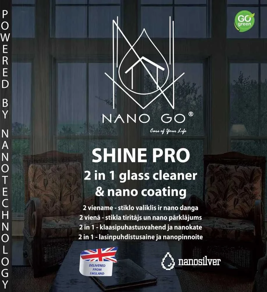 Nano Go SHINE PRO 2 in 1 Stiklo valiklis su nano danga
