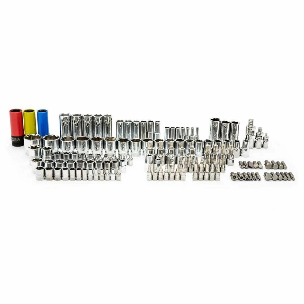 1/4'' + 3/8'' + 1/2'' Galvučių su antgaliais rinkinys Sata 180vnt. šešiakampės