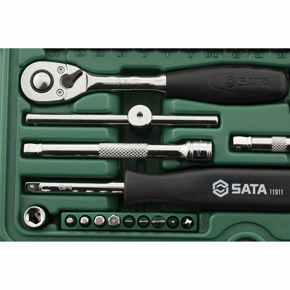 1/4" galvučių rinkinys SATA (52vnt)