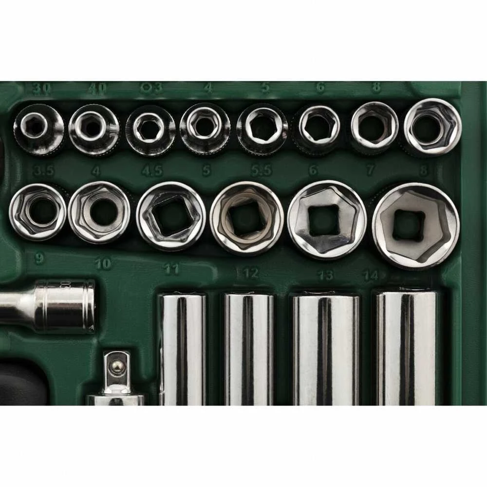 1/4" galvučių rinkinys SATA (52vnt)