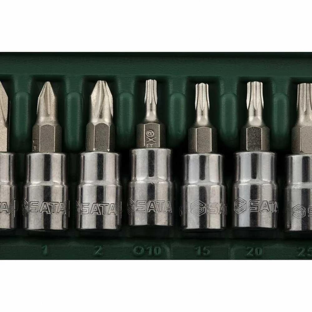1/4" galvučių rinkinys SATA (52vnt)
